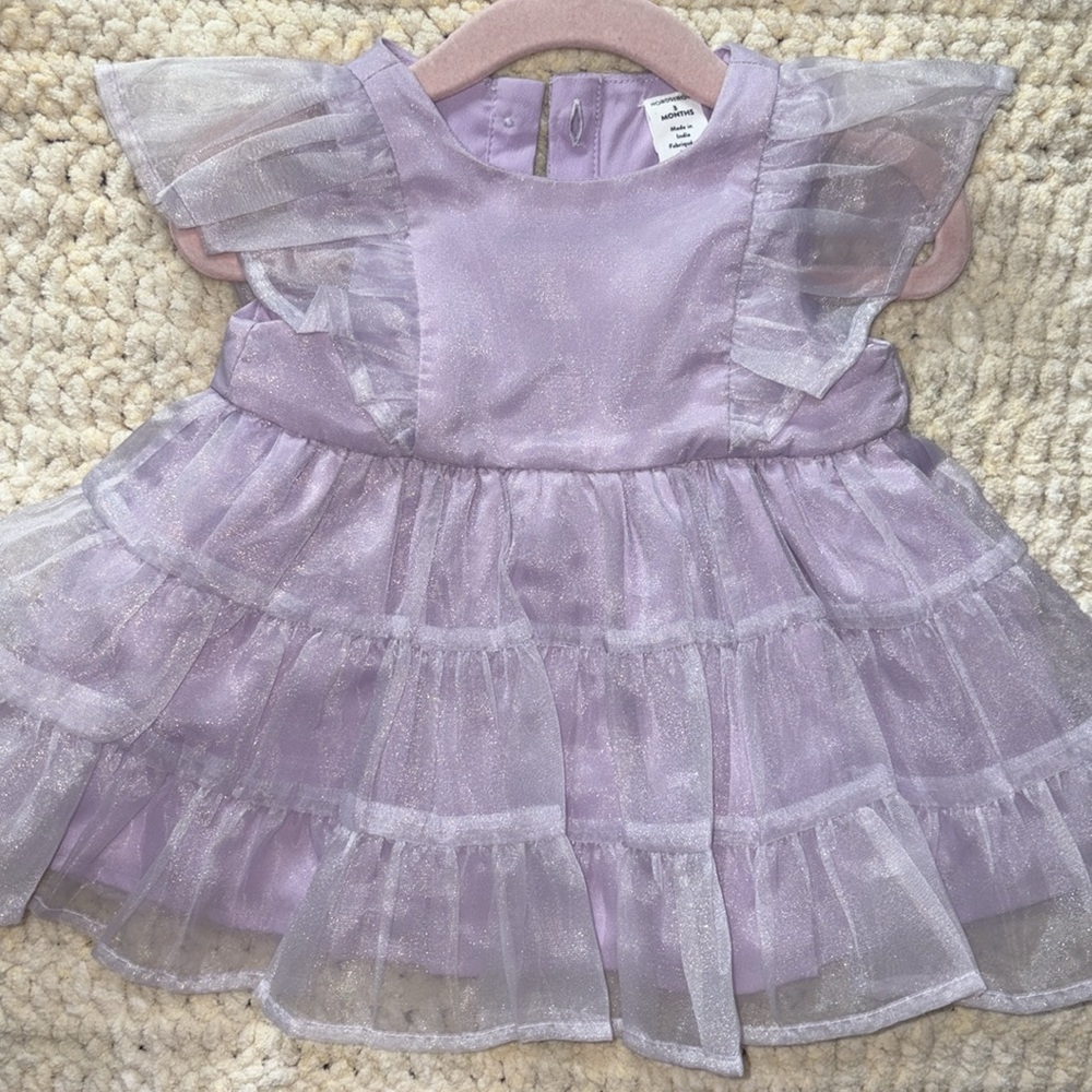 Shimmering Lilac Infant Dress